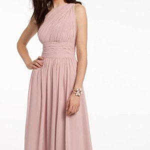 One Shoulder Illusion Bridesmaid Dress